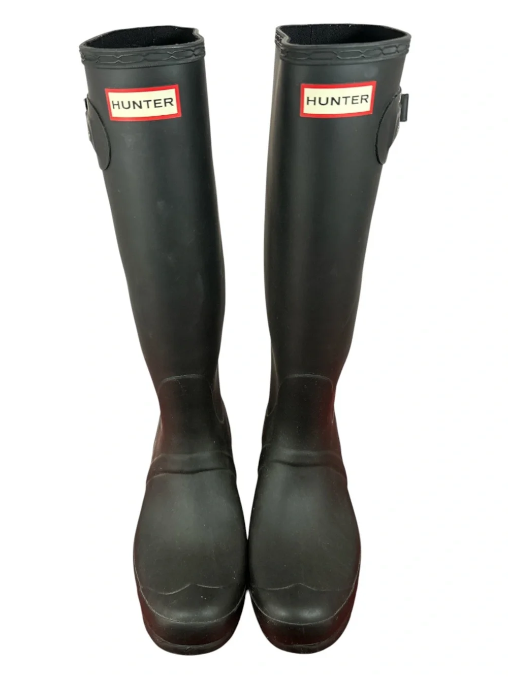 Hunter Tall Rain Boots Black Boot Size 9